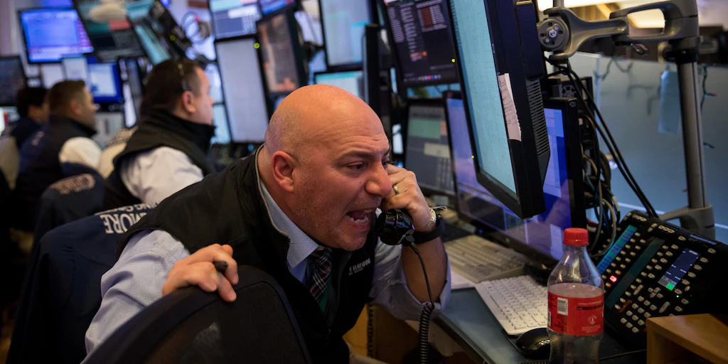 Trader yelling